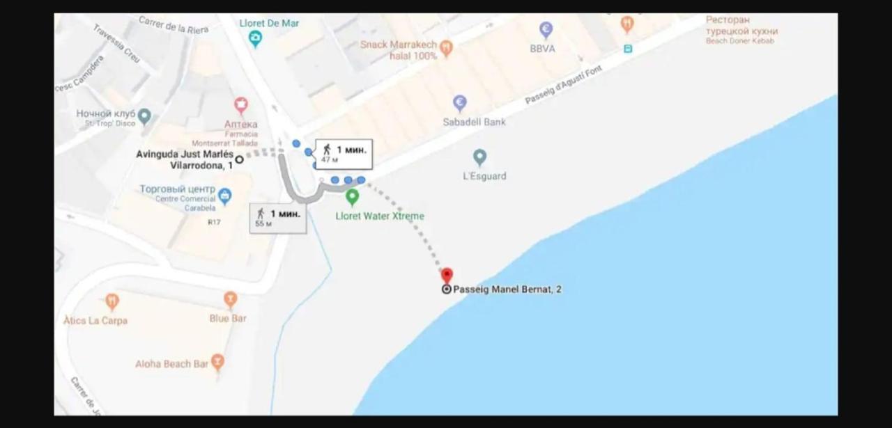 APARTAMENTO con TERRAZA VISTAS AL MAR Lloret de Mar Exterior foto